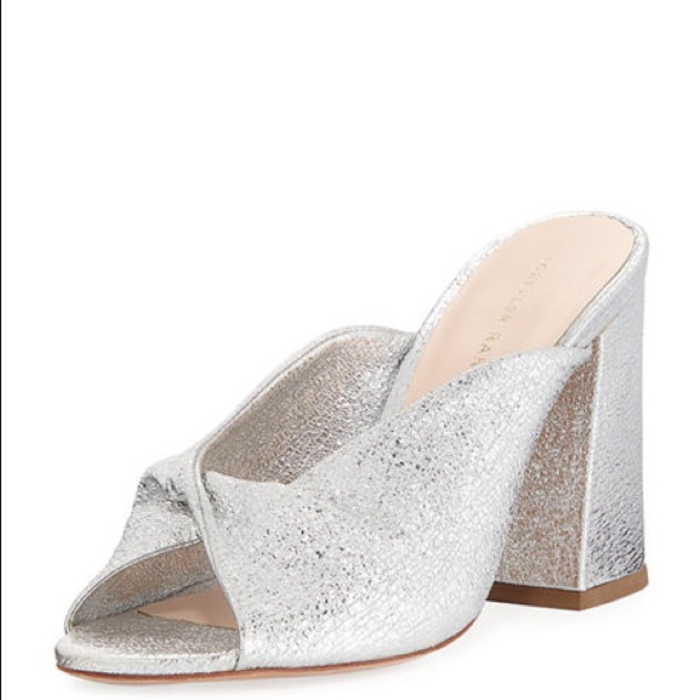 LOEFFLER RANDALL Laurel Crinkle Metallic Mule Beyoncé